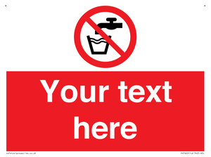 Custom prohibition not drinking water